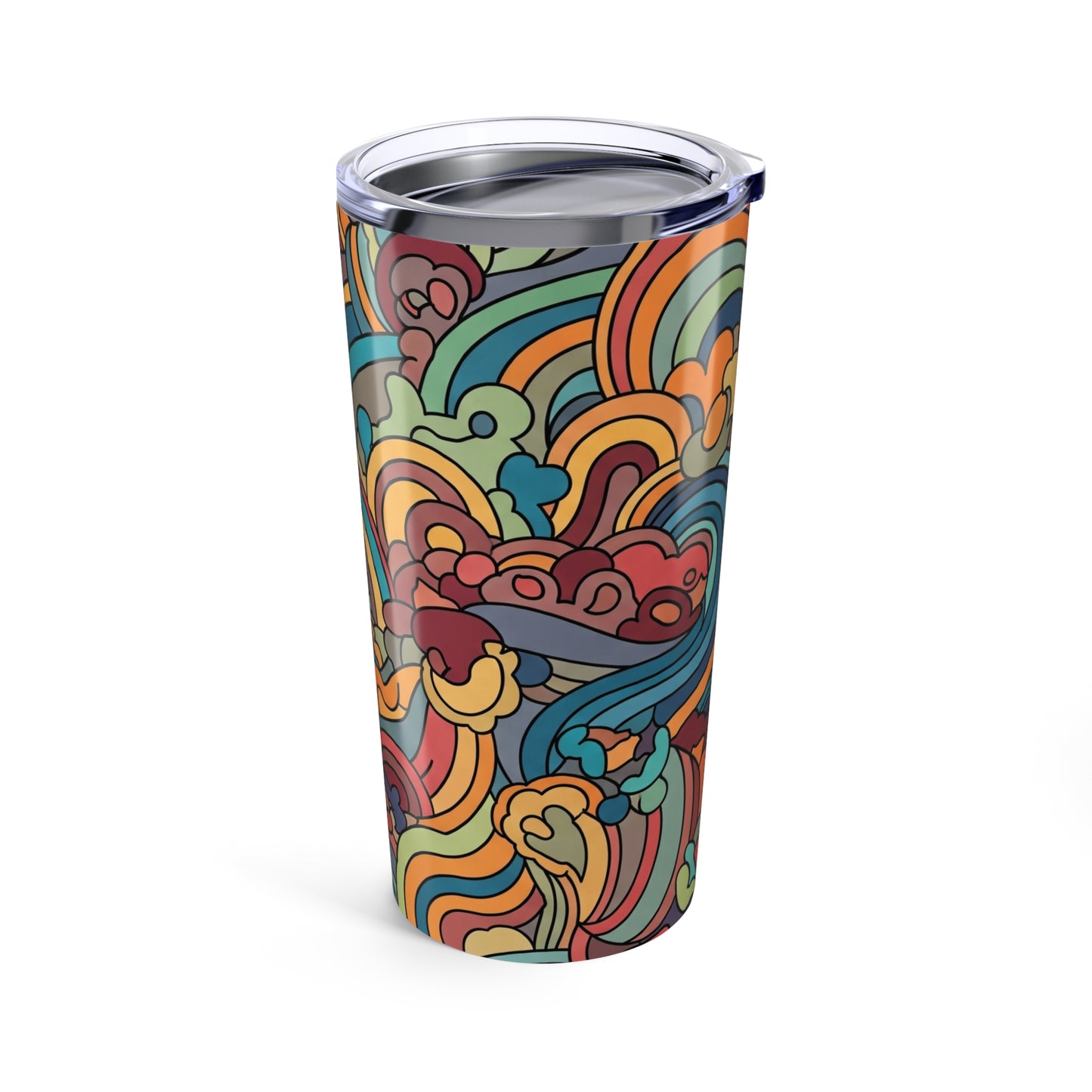 20oz Stainless Steel Tumbler With Double Wall Vacuum Insulation Spill Resistant Printed BPA Free Durable