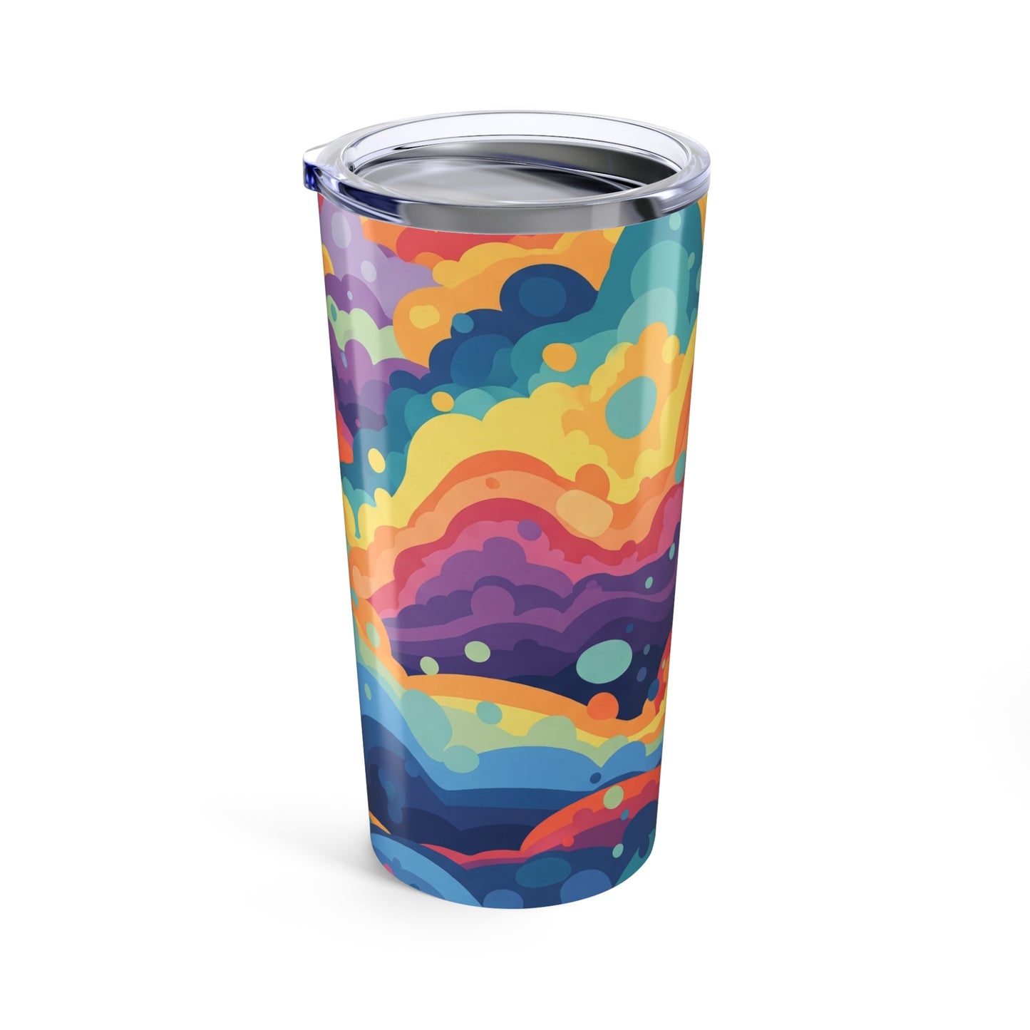 20oz Stainless Steel Tumbler With Printed Graphics Double Wall Vacuum Insulated Spill Resistant Travel Mug BPA Free