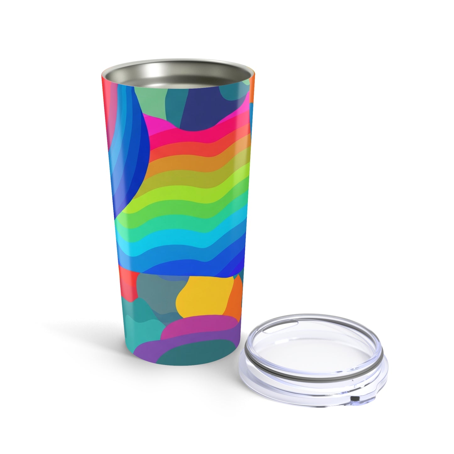 20 Oz Stainless Steel Tumbler With Double Wall Vacuum Insulation Spill Resistant Travel Mug For Hot And Cold