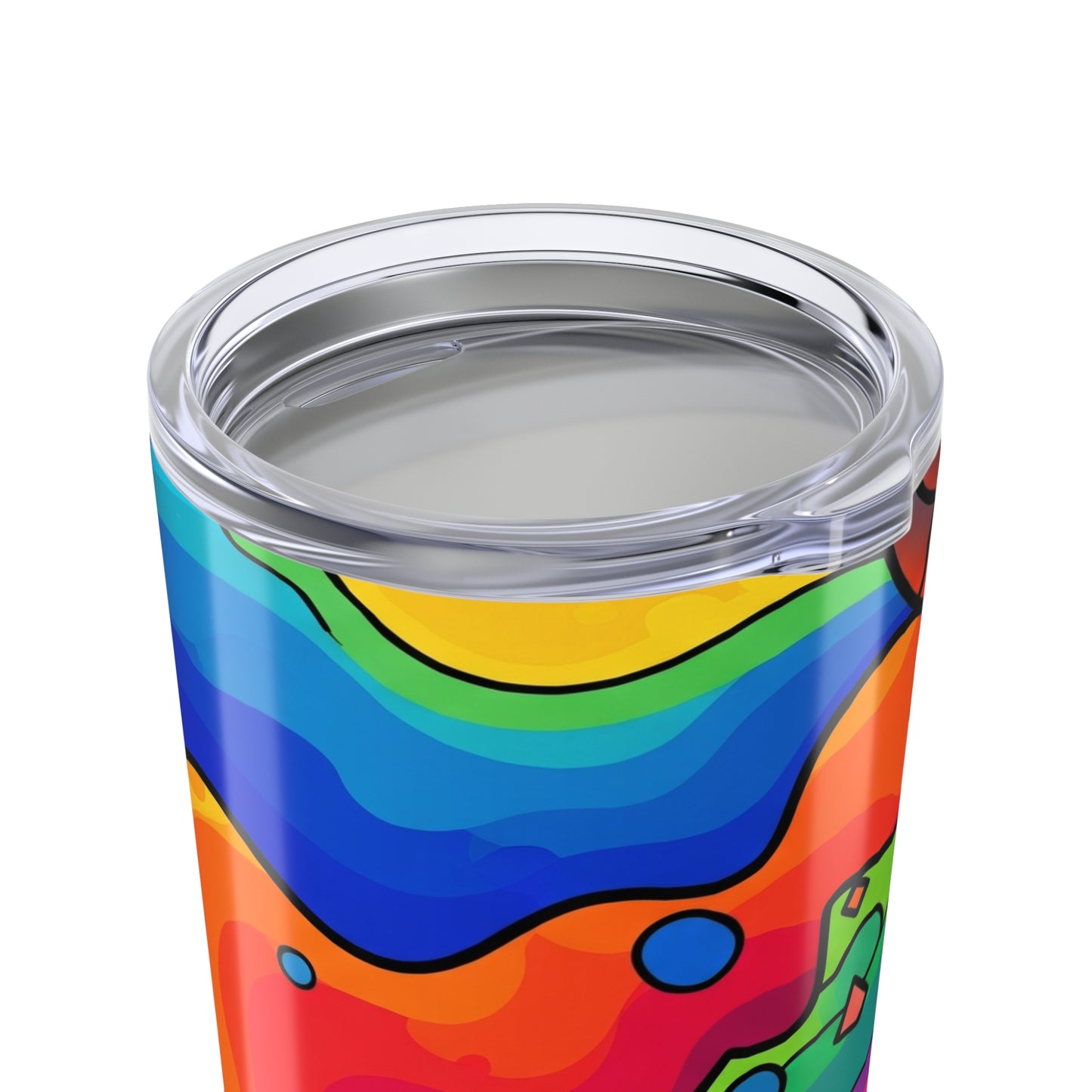 20oz Stainless Steel Printed Tumbler With Double Wall Vacuum Insulation Leak Proof Spill Resistant Durable Travel