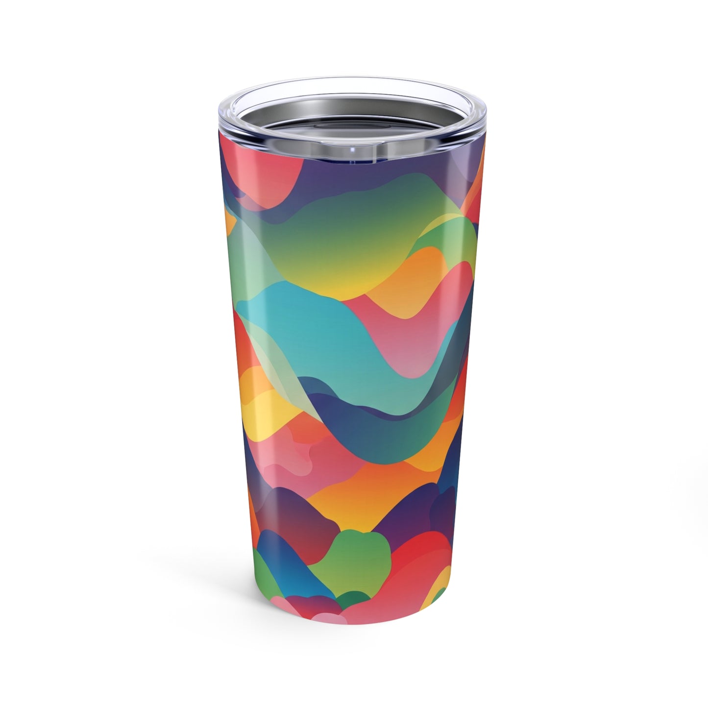 20oz Stainless Steel Tumbler Double Wall Vacuum Insulated Travel Mug Printed Design Leak Proof Coffee Cup With Lid