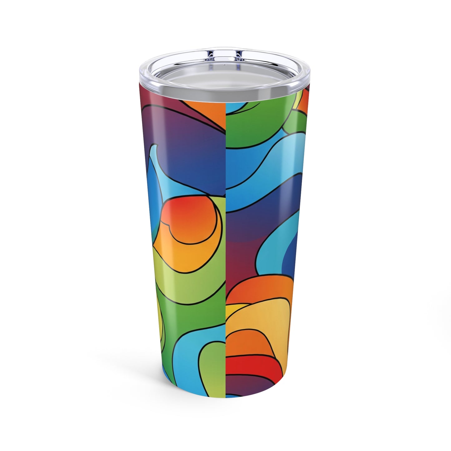20oz Stainless Steel Tumbler With Printed Design Travel Mug Double Wall Vacuum Insulated Beverage Cup Dishwasher