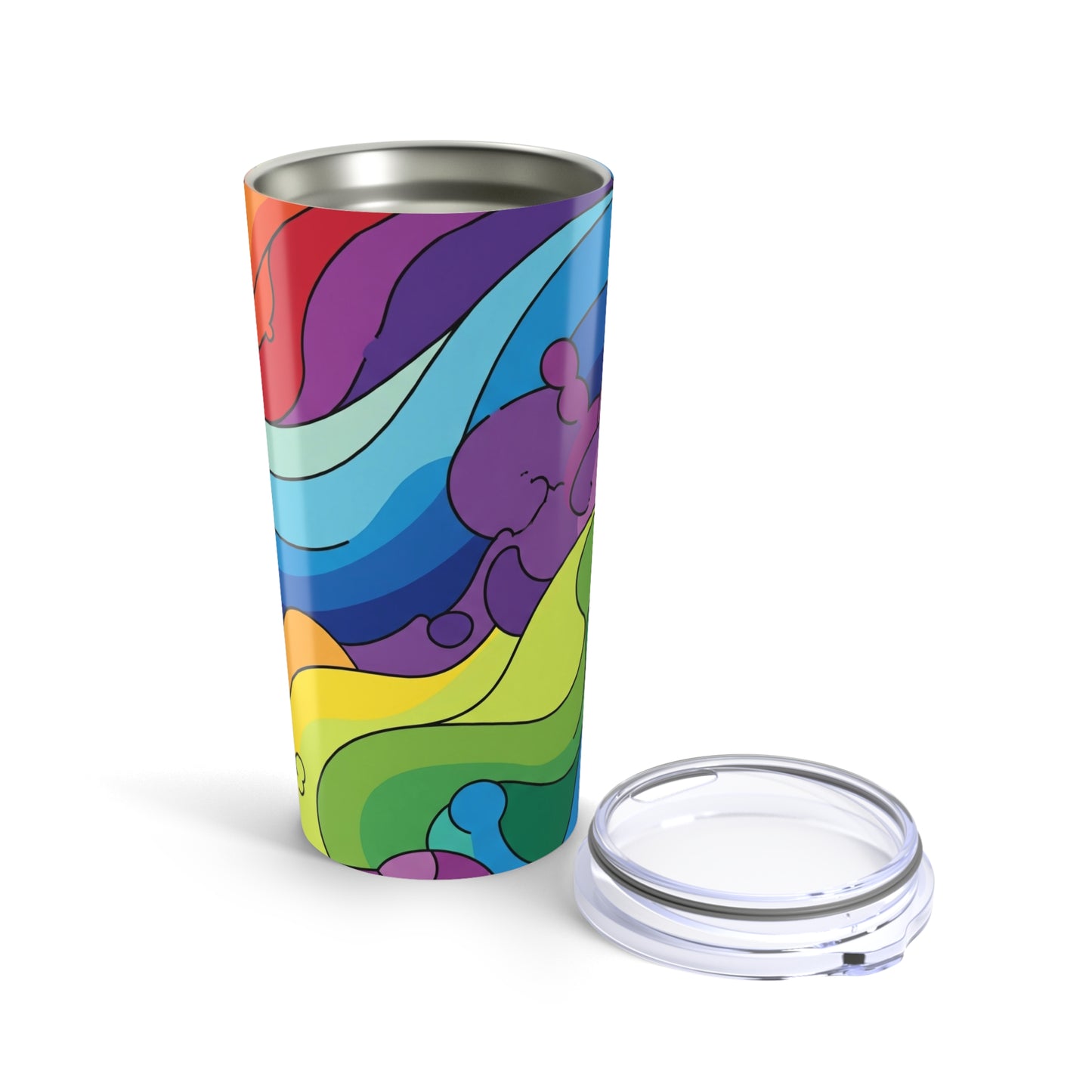 20oz Stainless Steel Tumbler With Double Wall Vacuum Insulation Travel Mug Spill Resistant For Hot And Cold