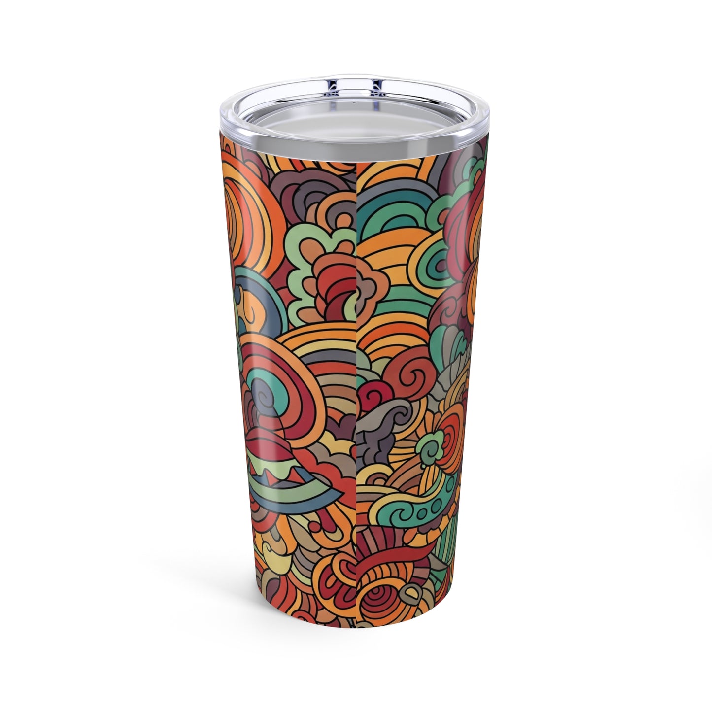 20oz Stainless Steel Tumbler With Double Wall Vacuum Insulation Spill Resistant BPA Free Printed For Hot And Cold