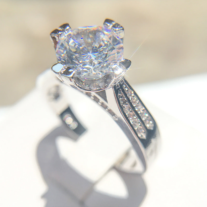 Womens Alloy Ring Dazzling Zircon Jewelry Fashion Trend For Daily Wear And Special Occasions For Everyday Glam