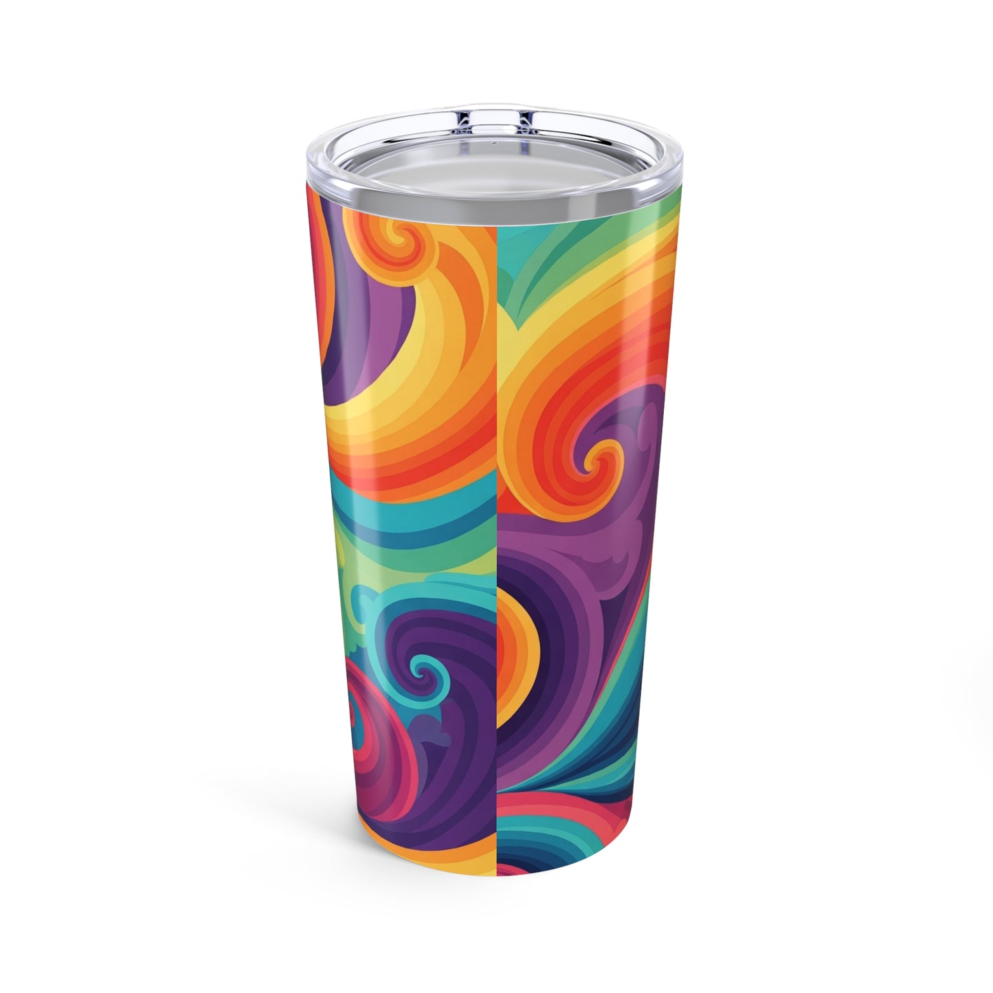 20oz Stainless Steel Tumbler Printed Artwork Double Wall Vacuum Insulated Leak Proof Spill Resistant Travel Mug