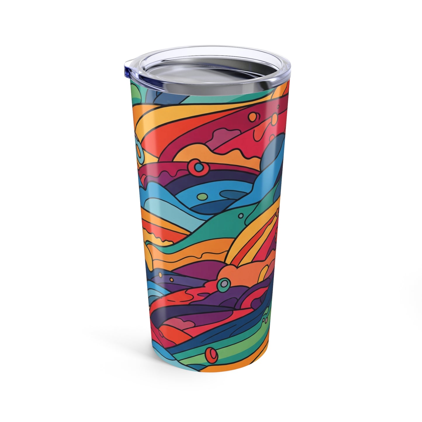 20oz Stainless Steel Tumbler With Double Wall Vacuum Insulation Leak Proof BPA Free Durable Printed Travel Coffee