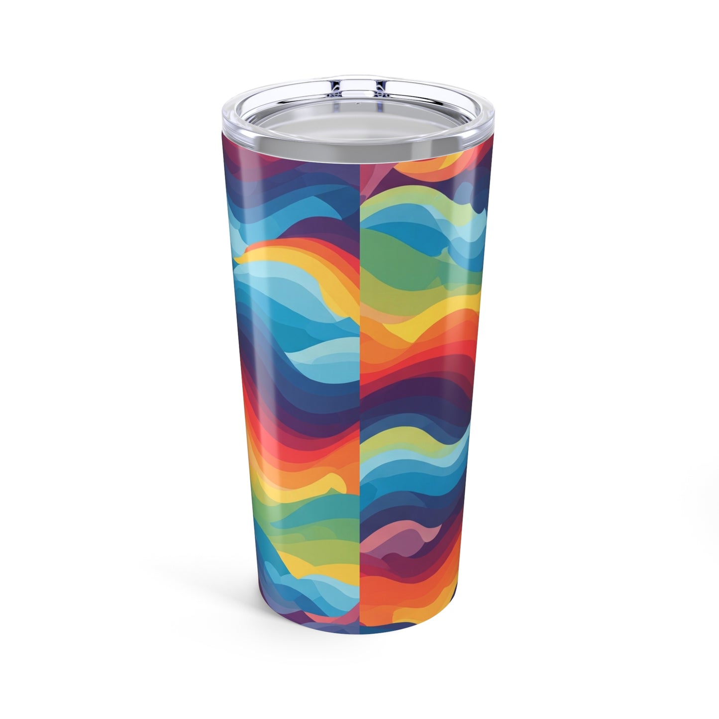 20oz Stainless Steel Tumbler Printed Design Double Wall Vacuum Insulation Keeps Beverages Hot Or Cold Travel Mug