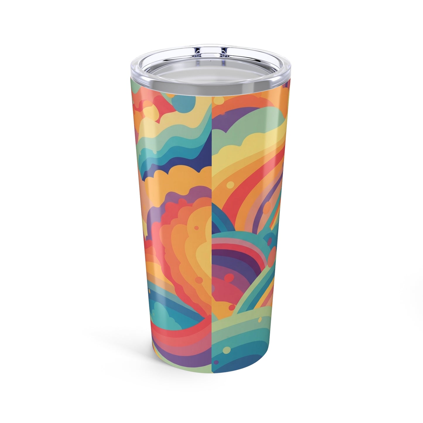 20oz Stainless Steel Printed Tumbler Double Wall Vacuum Insulated Spill Resistant Bpa Free Travel Mug With Lid