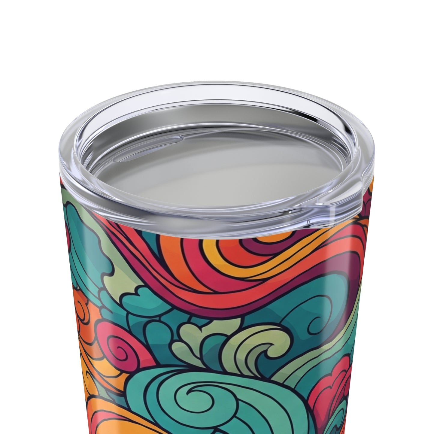 20oz Stainless Steel Travel Mug With Printed Design Double Wall Vacuum Insulated Spill Resistant Hot Cold Coffee