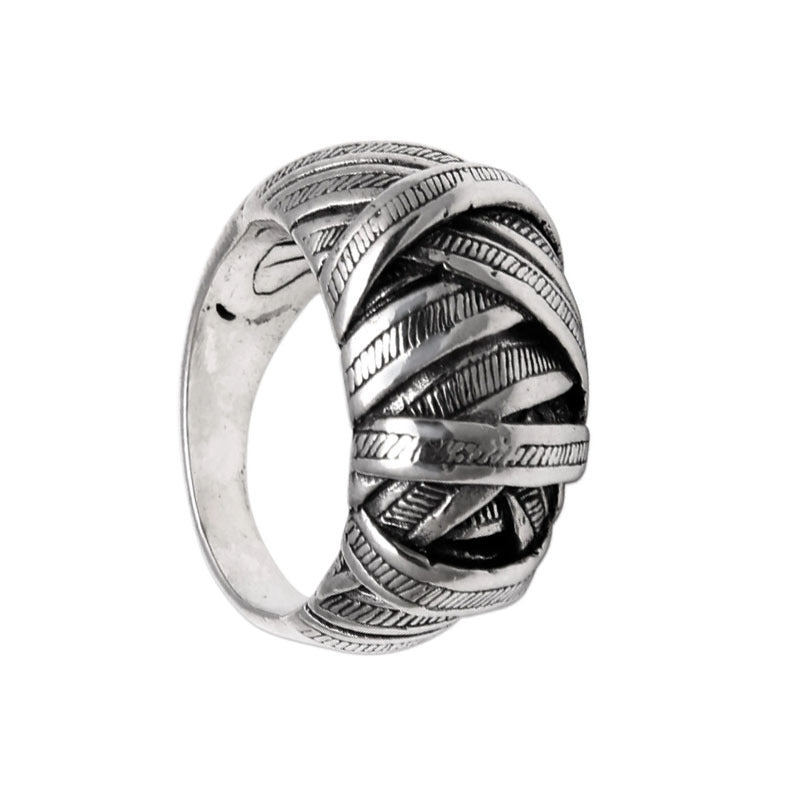 Women Alloy Finger Ring Electroplated Retro Fashion Jewelry
