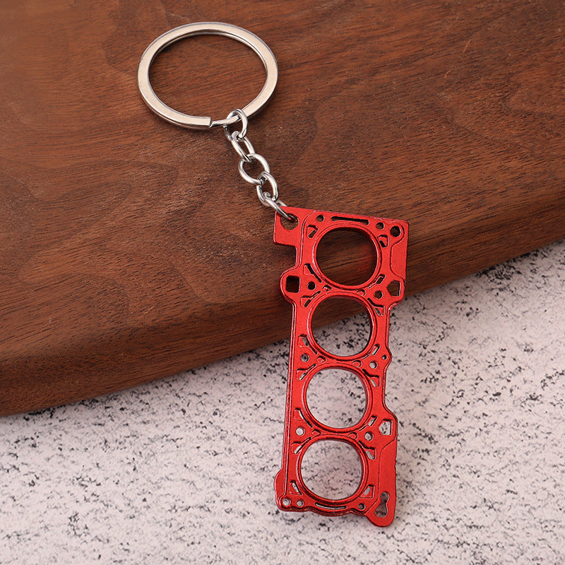 Car Key Chain Zinc Alloy Creative Metal Key Ring Auto Accessory Stylish Key Holder For Car Keys Durable Quality Use