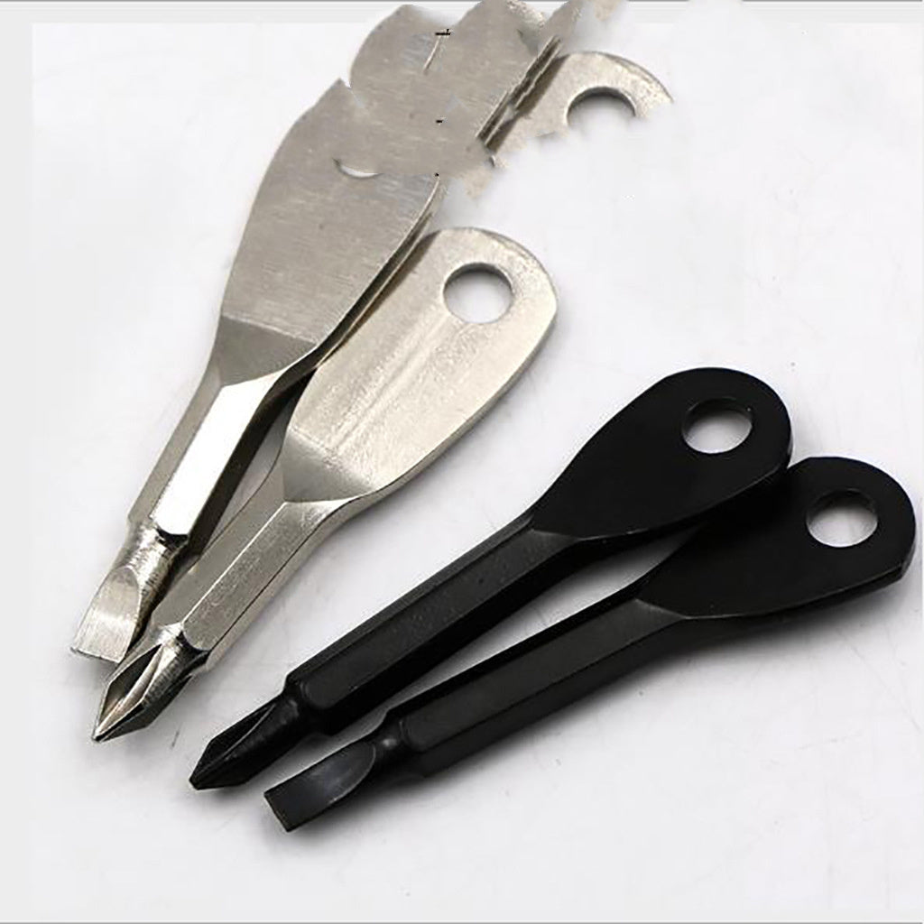 Keychain Screwdriver Set Mini Portable Design Phillips Flat Blade And Hex Cross Head For On The Go Repairs Now
