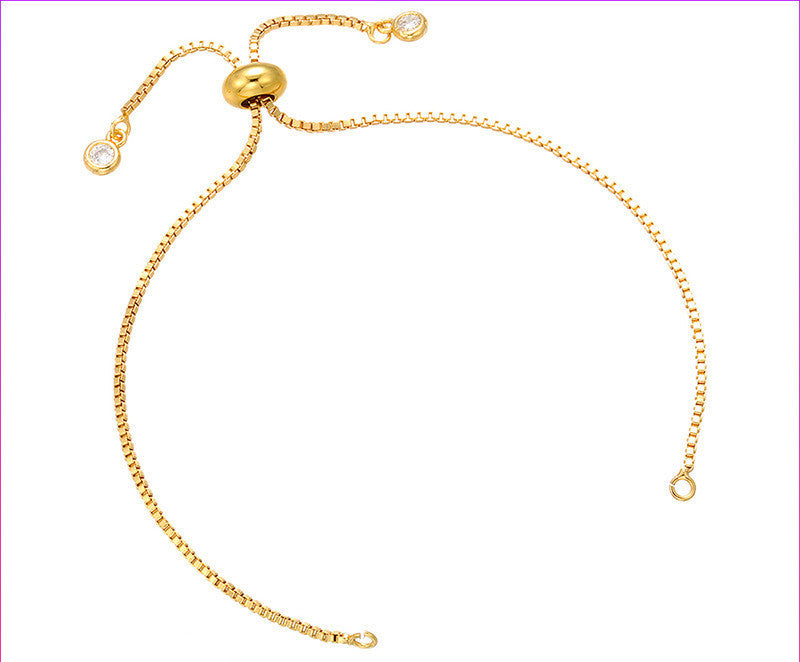 Brass Adjustable Chain 240mm Long Copper Color For Necklace And Bracelet Making Durable Brass Look For You Now