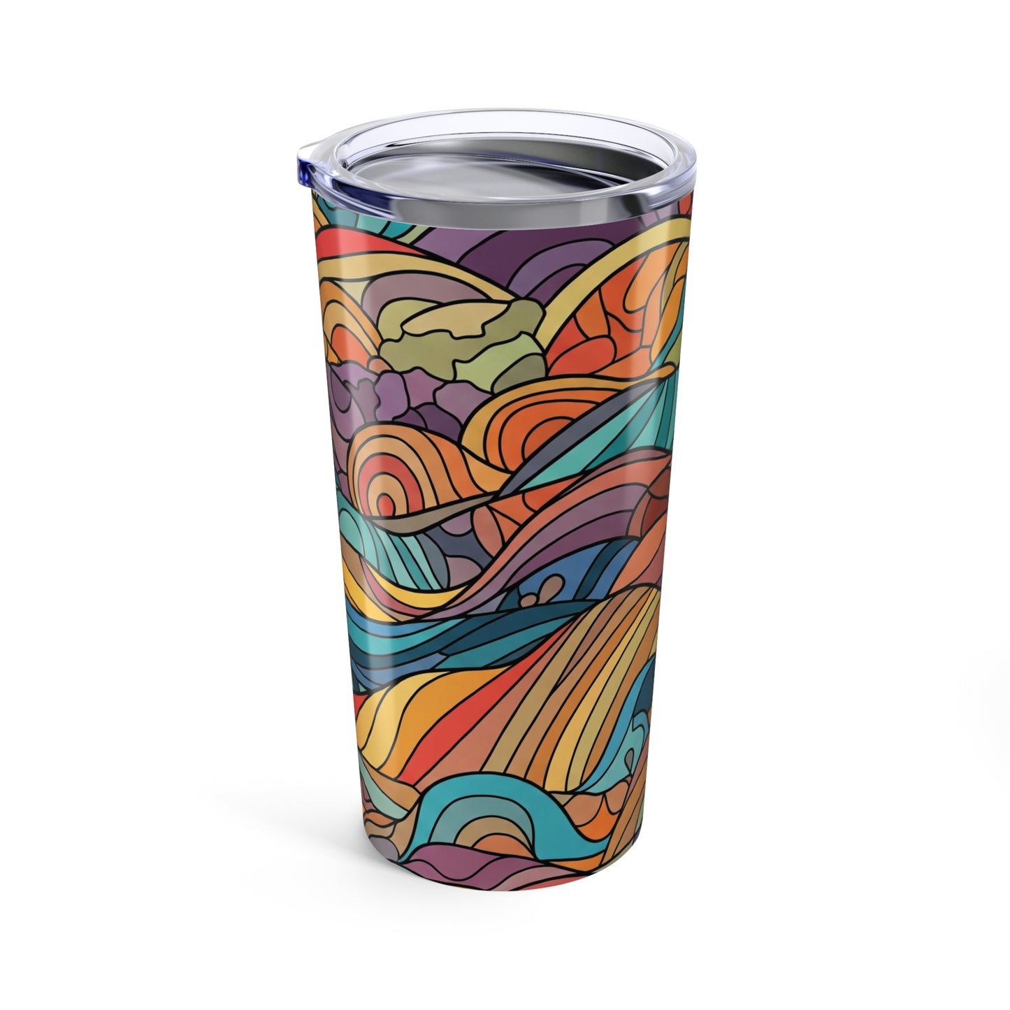 20 Oz Double Wall Insulated Stainless Steel Tumbler Keeps Hot Or Cold Beverages Dishwasher Safe Travel Kitchen Gift