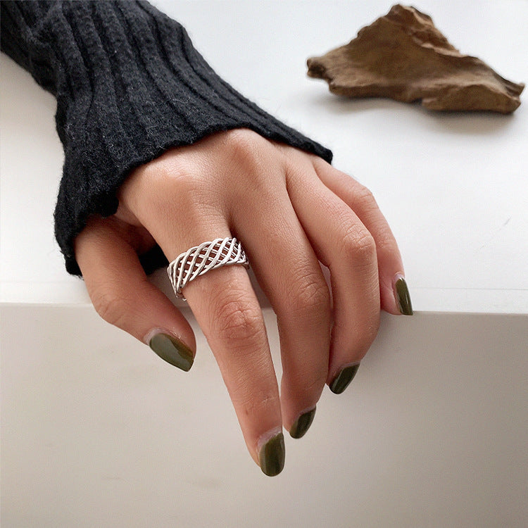 Womens Geometric Ring Electroplated Durable Elegant Modern Fashion Jewelry For Wedding Gift And Anniversary Occasions