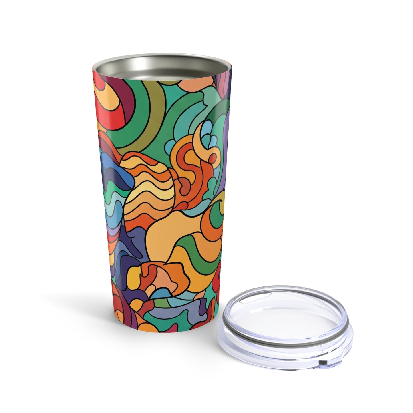 20oz Stainless Steel Travel Mug Double Wall Vacuum Insulated Spill Resistant Durable Hot Cold Coffee Cup With