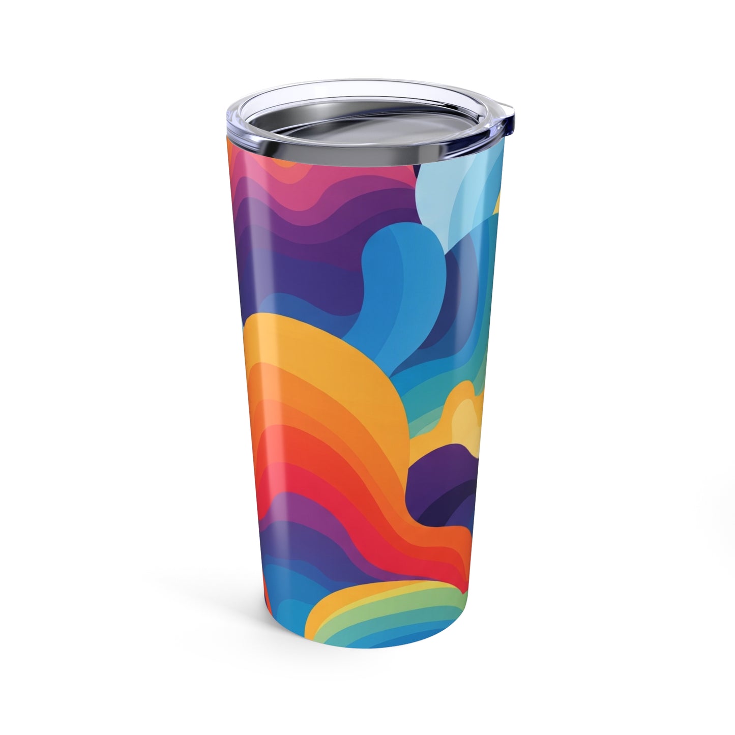 20 Oz Stainless Steel Tumbler With Double Wall Insulation Printed Travel Mug Leak Proof Lid For Hot Or Cold