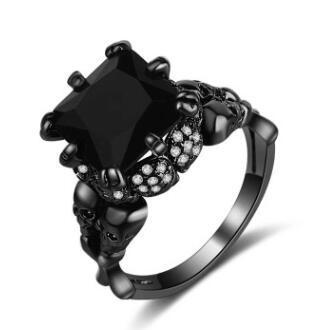 Skull Ring Gothic Mens Jewelry With Intricate Detailing Symbolic Accessory Gift Idea For Fashion Lovers Everyday Style