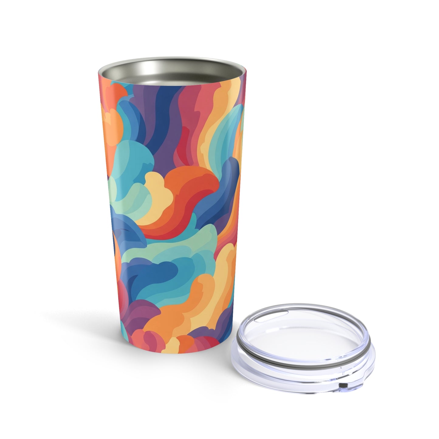 20 Oz Stainless Steel Printed Tumbler With Double Wall Vacuum Insulation Leak Proof Keeps Hot Or Cold Dishwasher