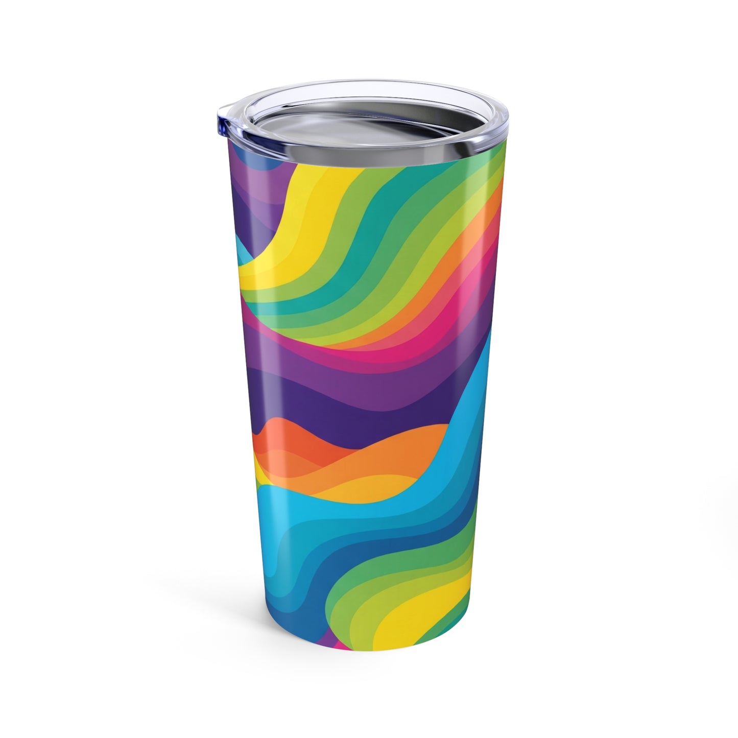 20Oz Stainless Steel Tumbler With Printed Art Design Double Wall Vacuum Insulated Spill Resistant For Hot And Cold
