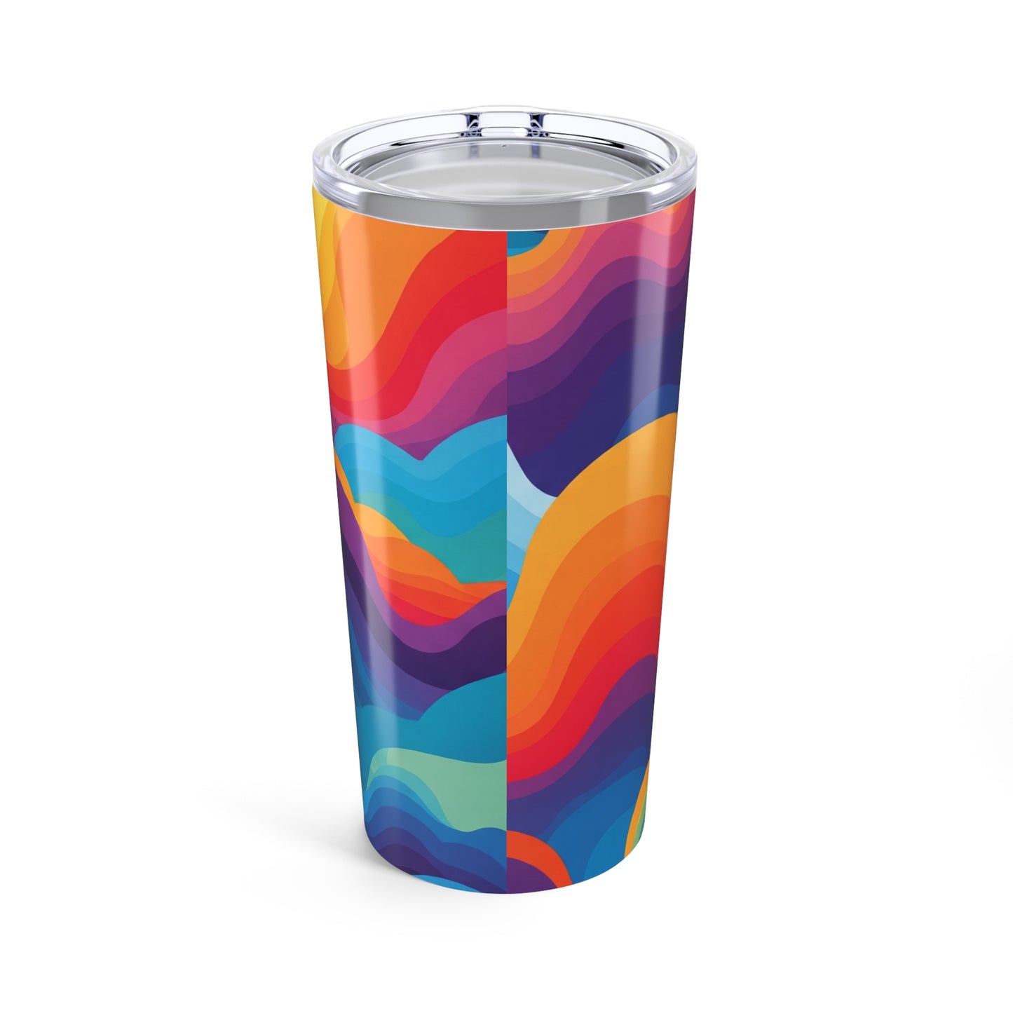 20 Oz Stainless Steel Tumbler With Double Wall Insulation Printed Travel Mug Leak Proof Lid For Hot Or Cold