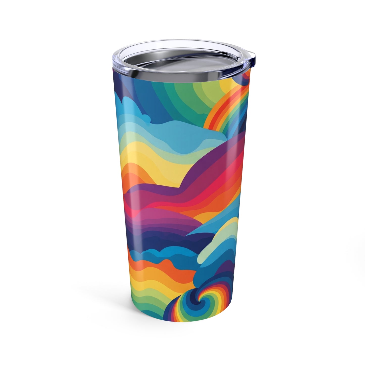 20oz Stainless Steel Tumbler With Double Wall Vacuum Insulation Spill Resistant Travel Mug Printed Design Graphic