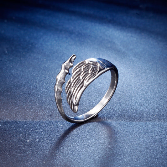 Men Titanium Steel Ring Geometric Design Durable Fashion Band Modern Elegant Statement Jewelry Everyday Styles