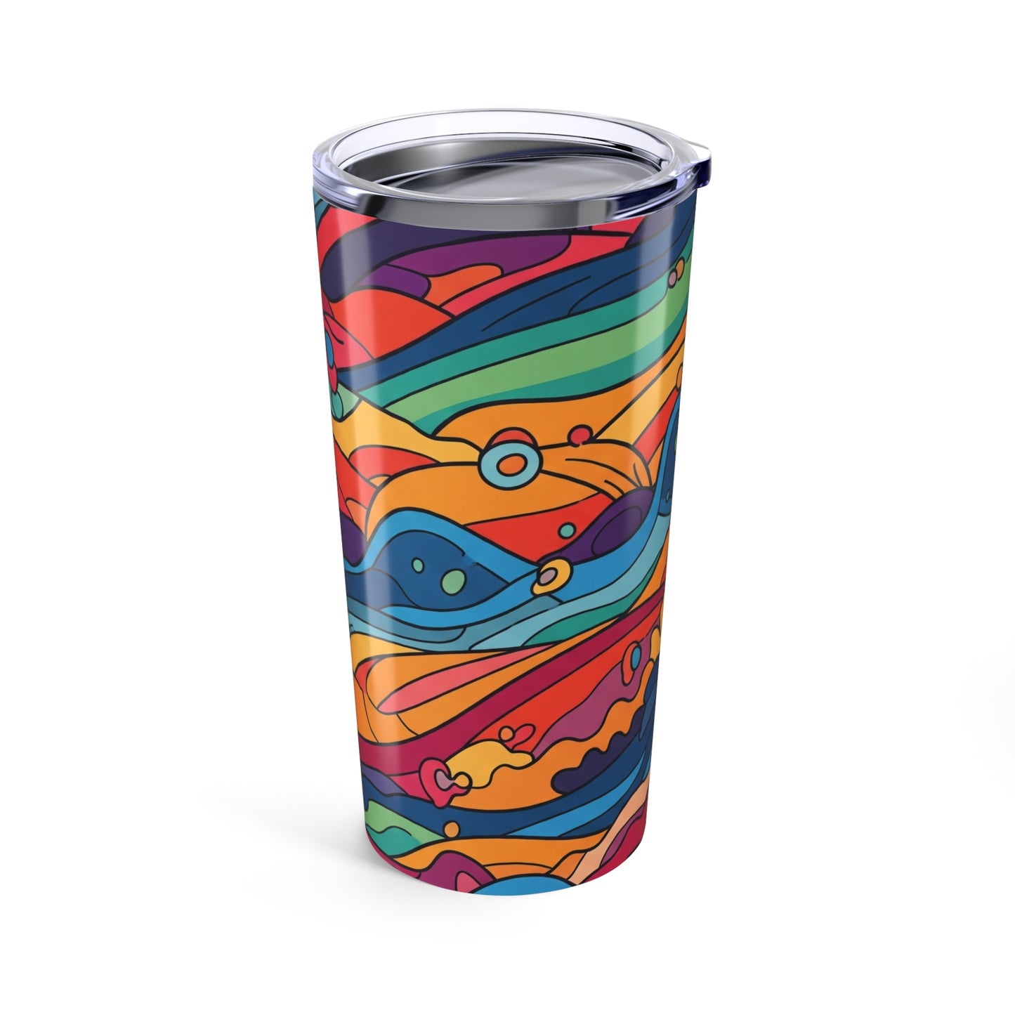 20oz Stainless Steel Tumbler With Double Wall Vacuum Insulation Leak Proof BPA Free Durable Printed Travel Coffee