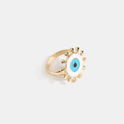 Devils Eye Ring For Women And Girls Alloy Injection Fashion Jewelry Bold Statement Ring Unique Design Eye Sparkle Finish