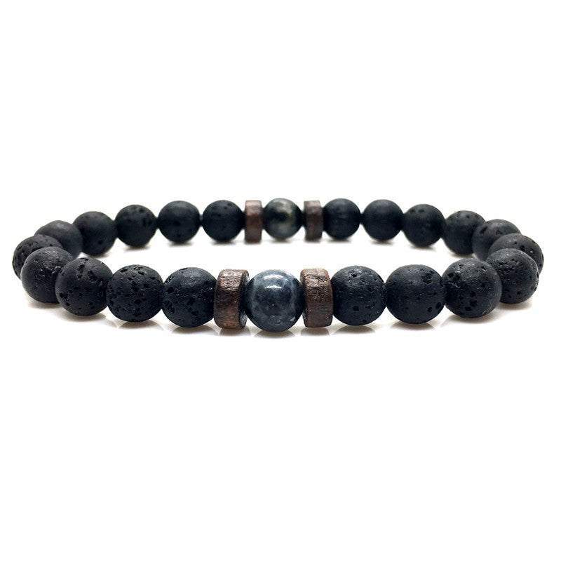 Vintage Volcanic Stone Beaded Bracelet Durable And Stylish For Daily Wear And Occasions For Everyday Style Use