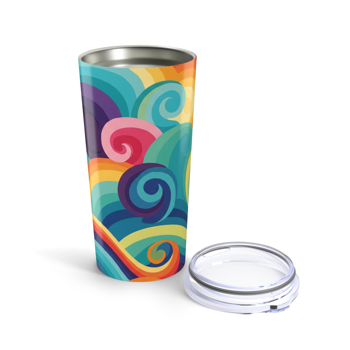 Printed 20oz Stainless Steel Tumbler Travel Mug With Double Wall Insulation Keeps Hot Or Cold Beverages