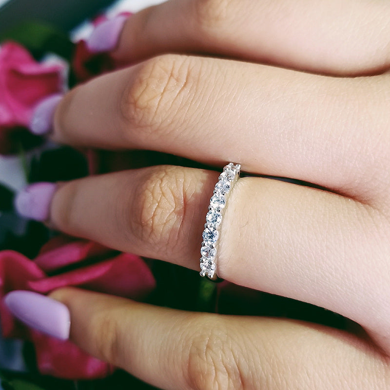 Copper Unilateral Half Ring Jewelry Minimalist Unisex Accessory For Everyday Wear Cute Simple Modern Gift Ideas