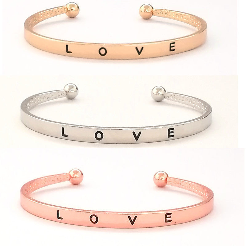 Couple Geometric Alloy Bracelet Electroplated Finish Matching Jewelry For Anniversary Gift Elegant Minimalist Design