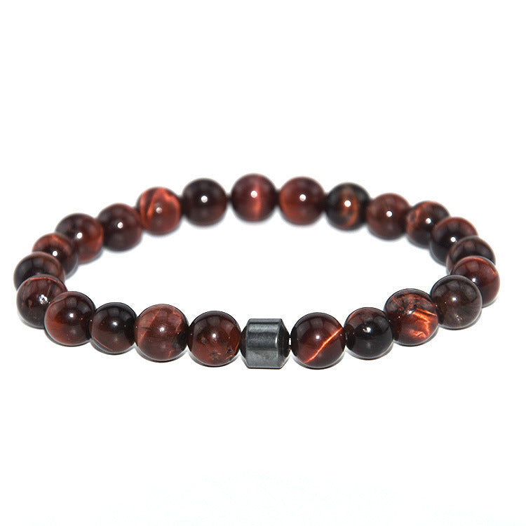 Natural Stone Bead Bracelet Tiger Eye 8mm Beads 19cm Unisex Fashion Jewelry For Men Women Gift Ready Everyday Wear