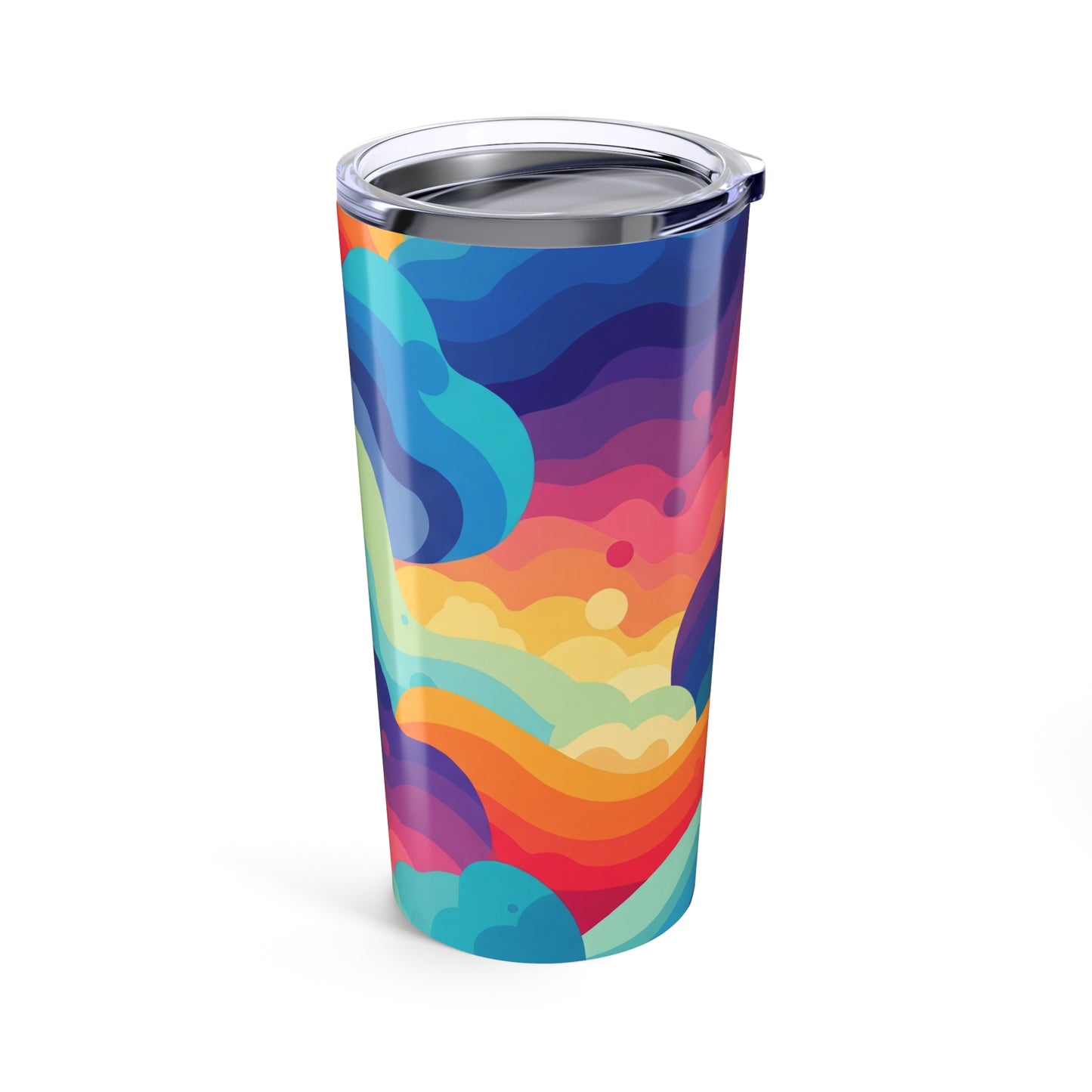 20oz Stainless Steel Tumbler With Double Wall Vacuum Insulation Spill Resistant Travel Mug With Printed Design