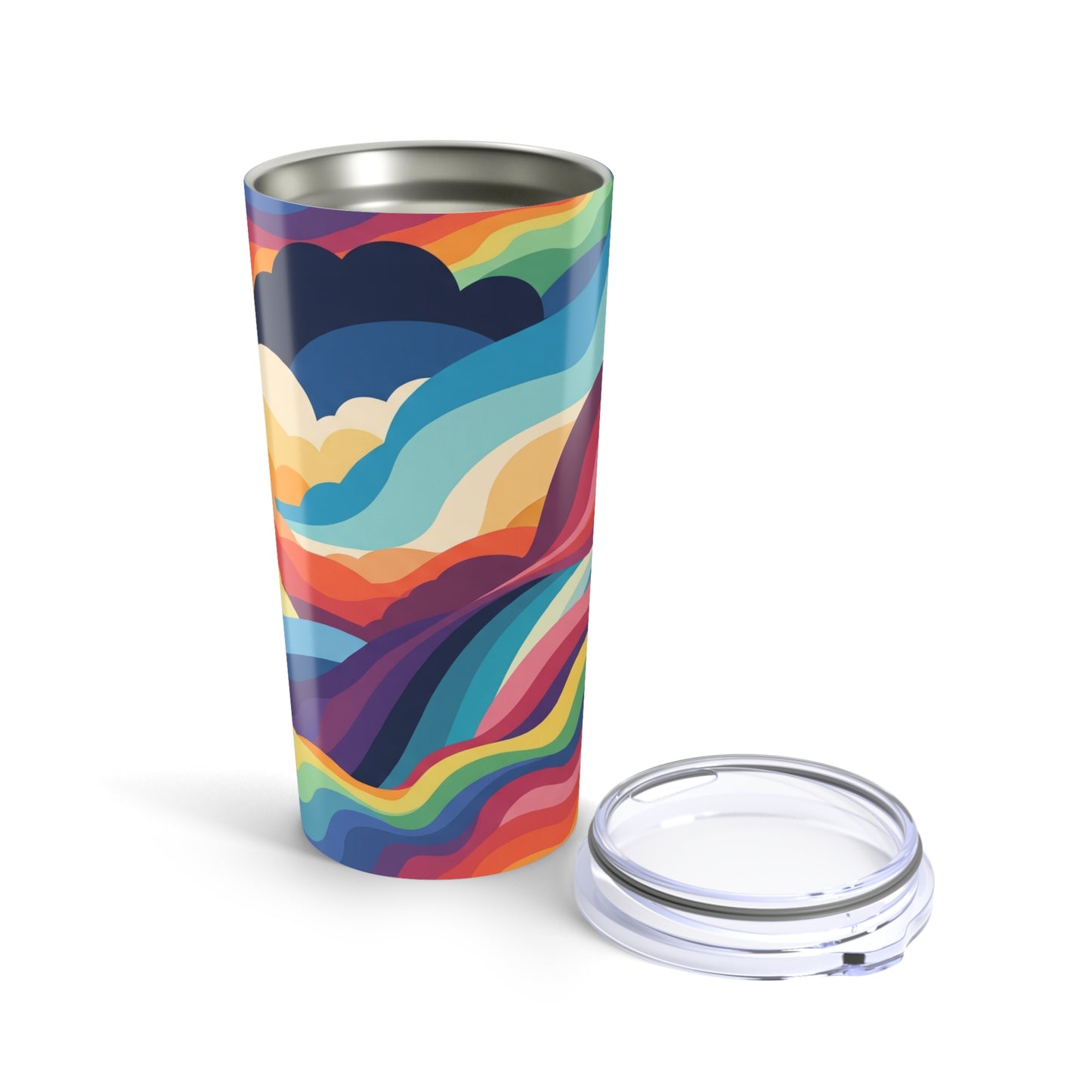 20oz Stainless Steel Insulated Tumbler Double Wall Vacuum Keeps Beverages Hot Or Cold While Traveling