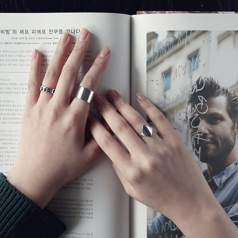 Adjustable Open Ring 6mm Wide Band Electroplated Finish For Men And Women Size 10 To 17 And 14 To 21 Comforts