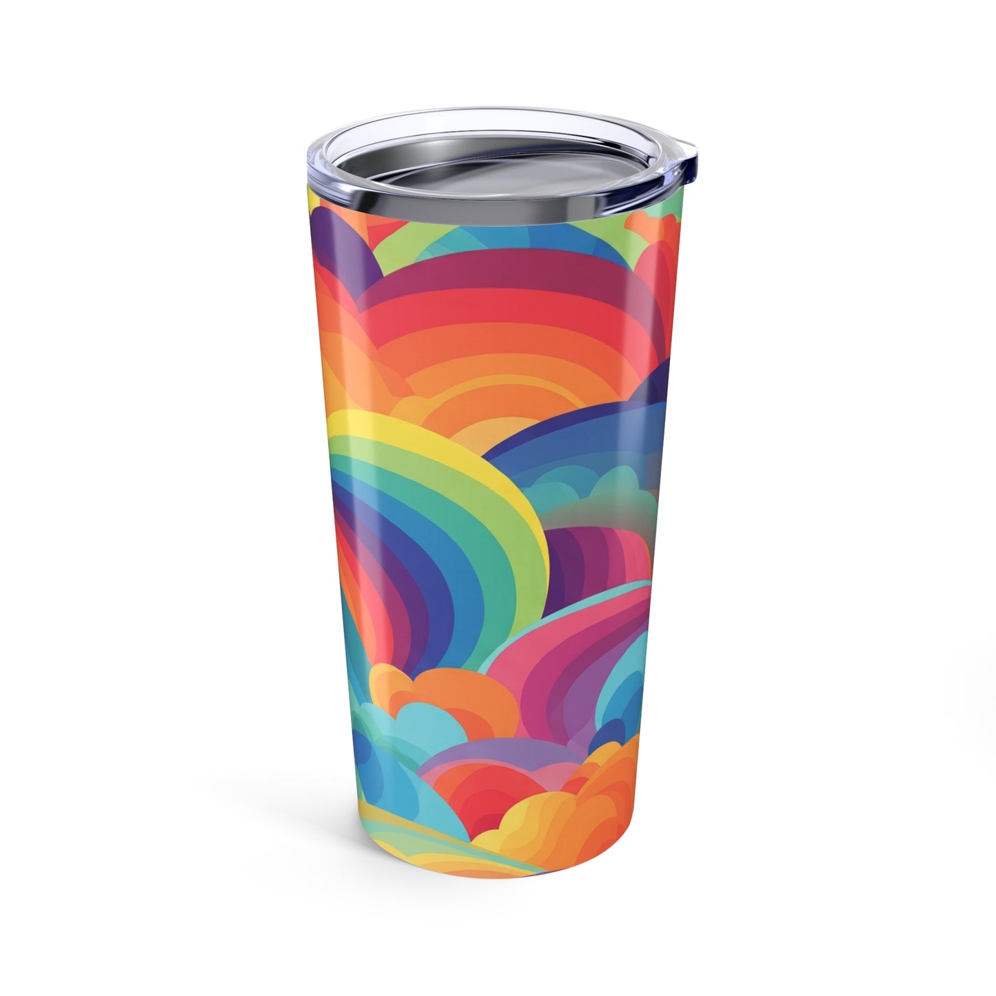 20oz Stainless Steel Tumbler With Printed Design Double Wall Vacuum Insulated Spill Resistant Travel Coffee Mug