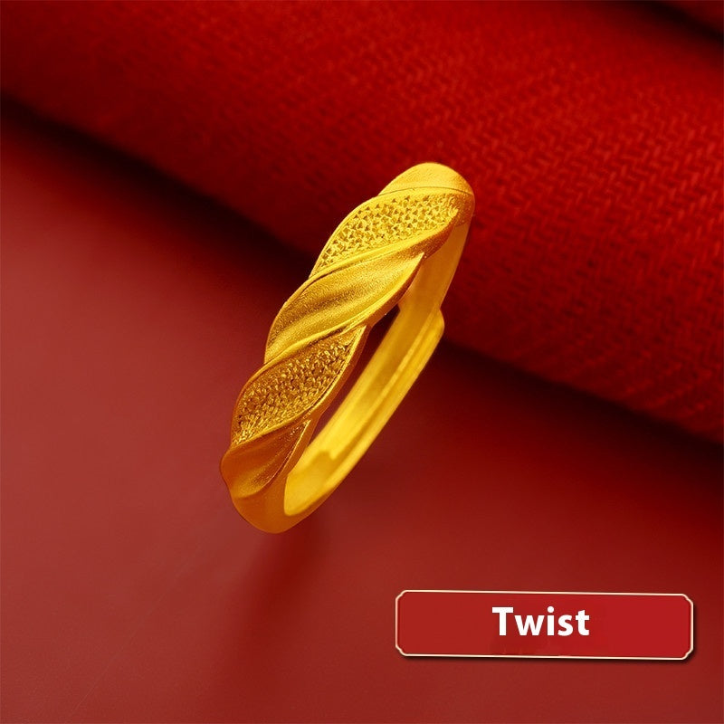 Vietnam Placer Gold Ring For Women Does Not Fade