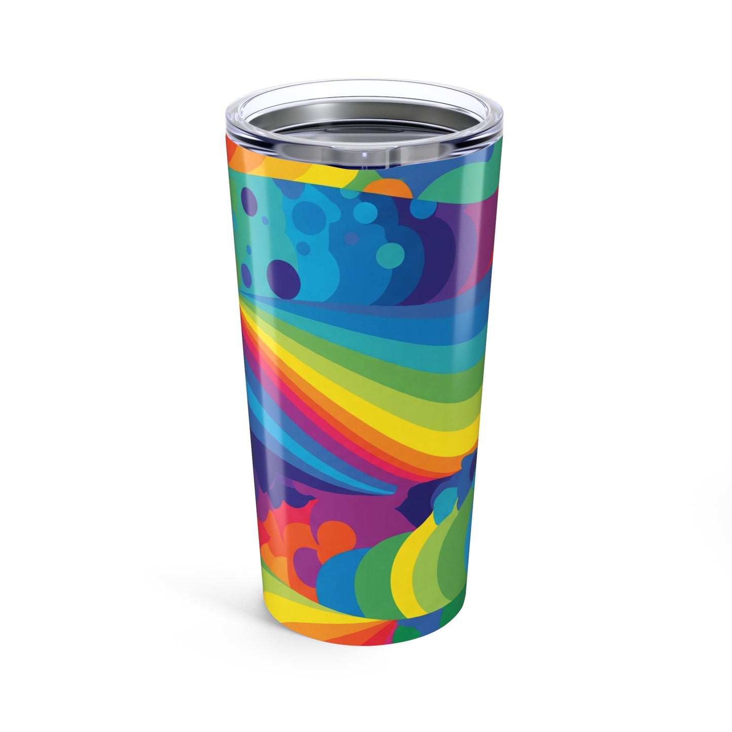 20oz Stainless Steel Tumbler With Double Wall Vacuum Insulation Spill Resistant BPA Free Durable Printed Travel