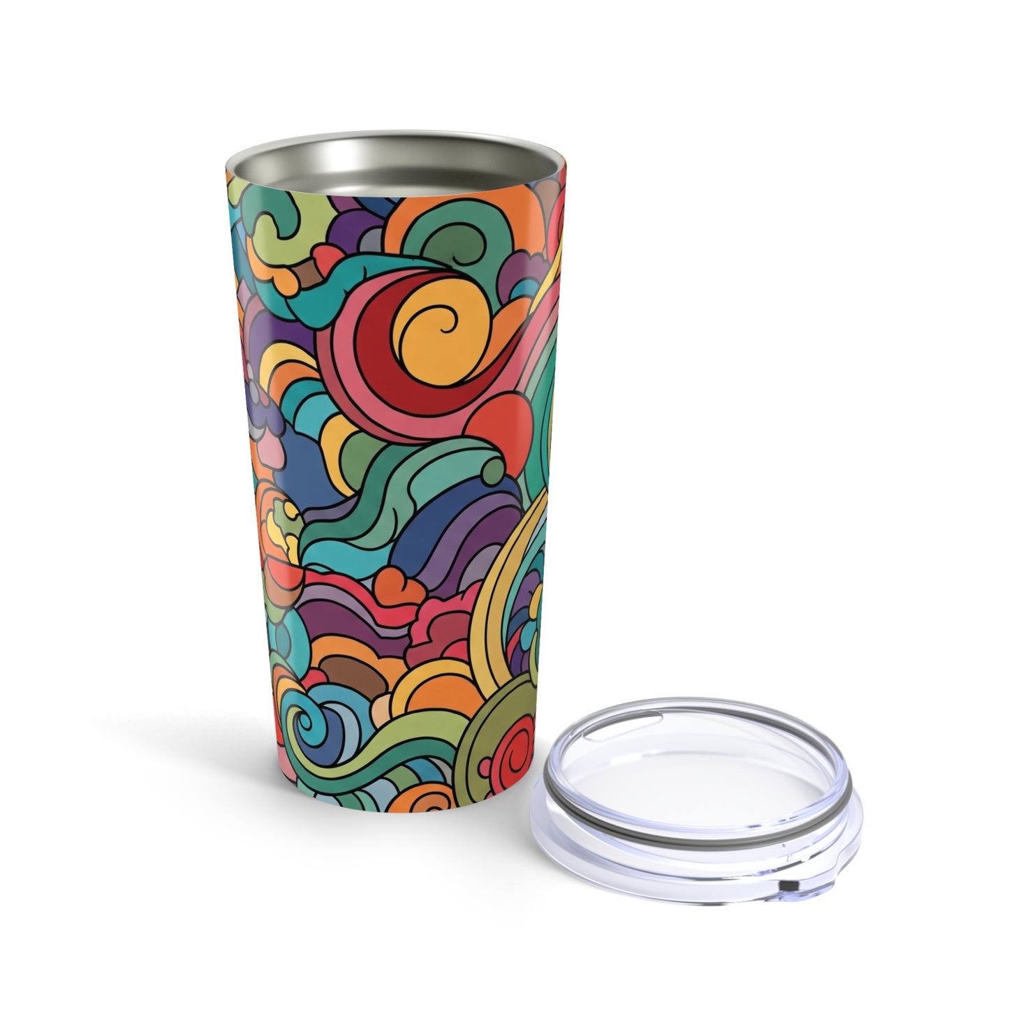 20oz Stainless Steel Tumbler With Double Wall Vacuum Insulation Travel Mug Spill Resistant For Hot And Cold Drinks