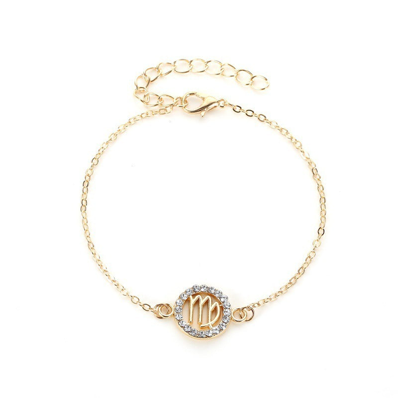 Womens Electroplated Alloy Bracelet Celestial Constellation Jewelry Delicate Design Chic Fashion Bracelet Gift