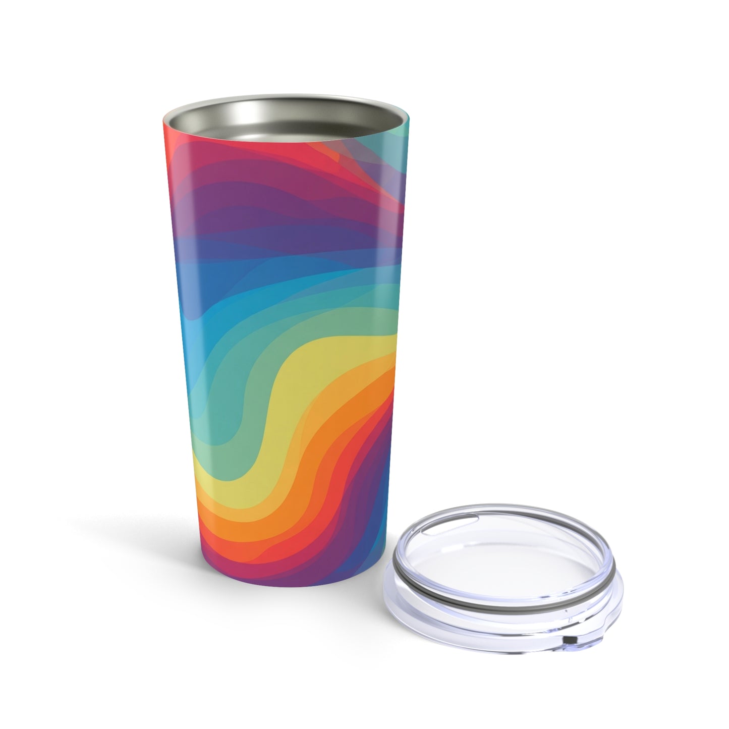 20oz Stainless Steel Printed Tumbler With Double Wall Vacuum Insulation Leak Proof Travel Mug With Lid BPA Free