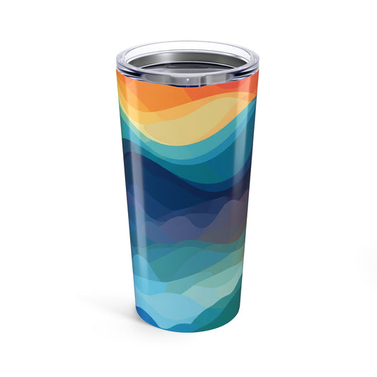 20 Oz Stainless Steel Tumbler Printed Pattern Double Wall Vacuum Insulated Spill Resistant Travel Mug Dishwasher