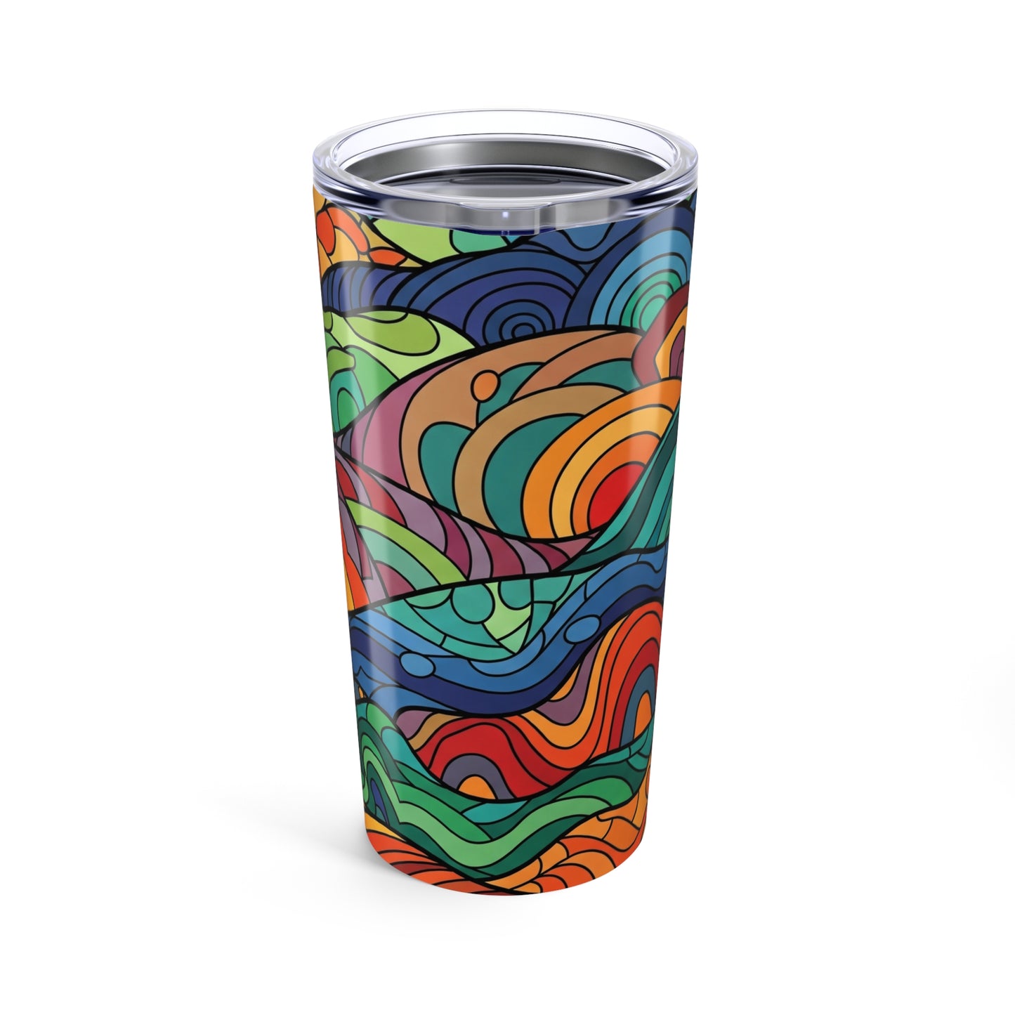 20oz Steel Printed Tumbler With Double Wall Vacuum Insulation Spill Resistant Durable Travel Mug Drinkware For Any