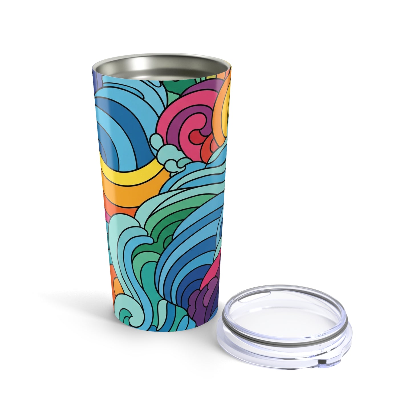 20oz Stainless Steel Tumbler With Double Wall Vacuum Insulation Spill Resistant For Hot And Cold Beverages For