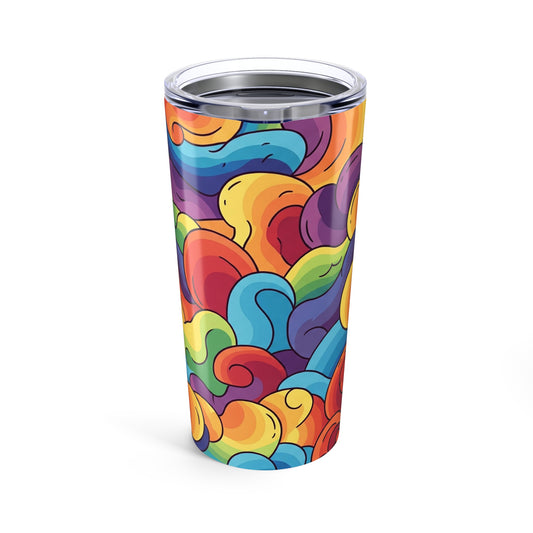 Printed 20oz Stainless Steel Tumbler With Lid For Hot And Cold Drinks Made For Daily Use Durable And Dishwasher
