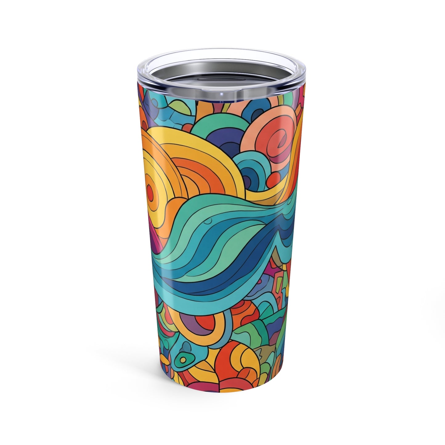 20oz Stainless Steel Tumbler With Double Wall Vacuum Insulation Spill Resistant BPA Free Hot Cold Beverage Mug