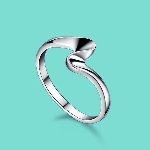 Heart Ring S925 Silver Plated Copper Jewelry Eco Friendly Uninlaid Design Fashion Ring for Women Jewelry Gifts